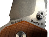 Coyote Terra G10 - Topo-Trekker D2 Pocket Knife By Maratac® ( NEW )