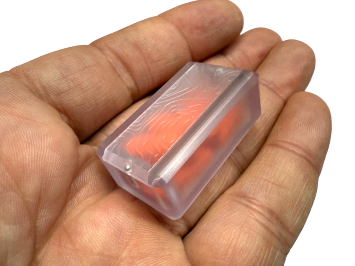 Tiny Polycarbonate Pocket Box - Gen 3 Topo + Glow Silicone Holder