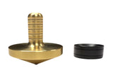 Tip Top - Tungsten / Brass - Spinning Top + Delrin Stand by Maratac®