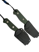 Compact R4A Slim - Ready 4 Action Knife / D2 Fixed Blade ( MICARTA Scales ) 🔥 New 🔥