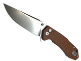 Coyote Terra G10 - Topo-Trekker D2 Pocket Knife By Maratac® ( NEW )
