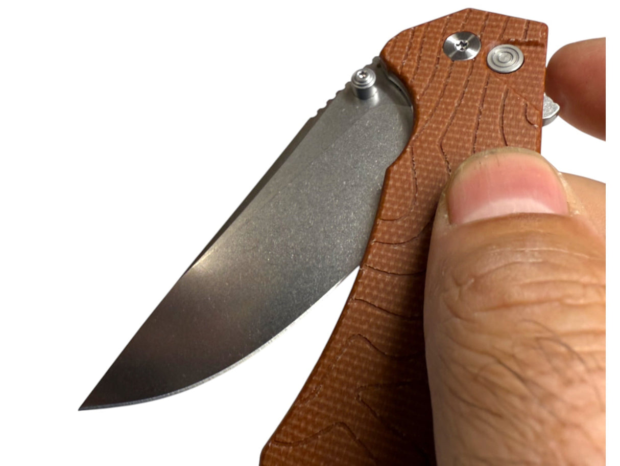 Coyote Terra G10 - Topo-Trekker D2 Pocket Knife By Maratac® ( NEW )