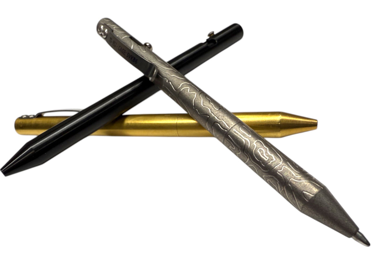 MaxMadCo Design - Titanium - Bolt Action Pen - GEN 2 🔥 New 🔥