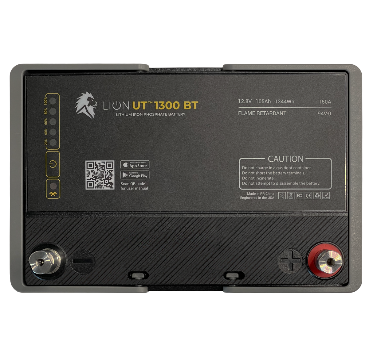 Lion UT 1300 BT Battery (12V, 105Ah, LiFePO4)