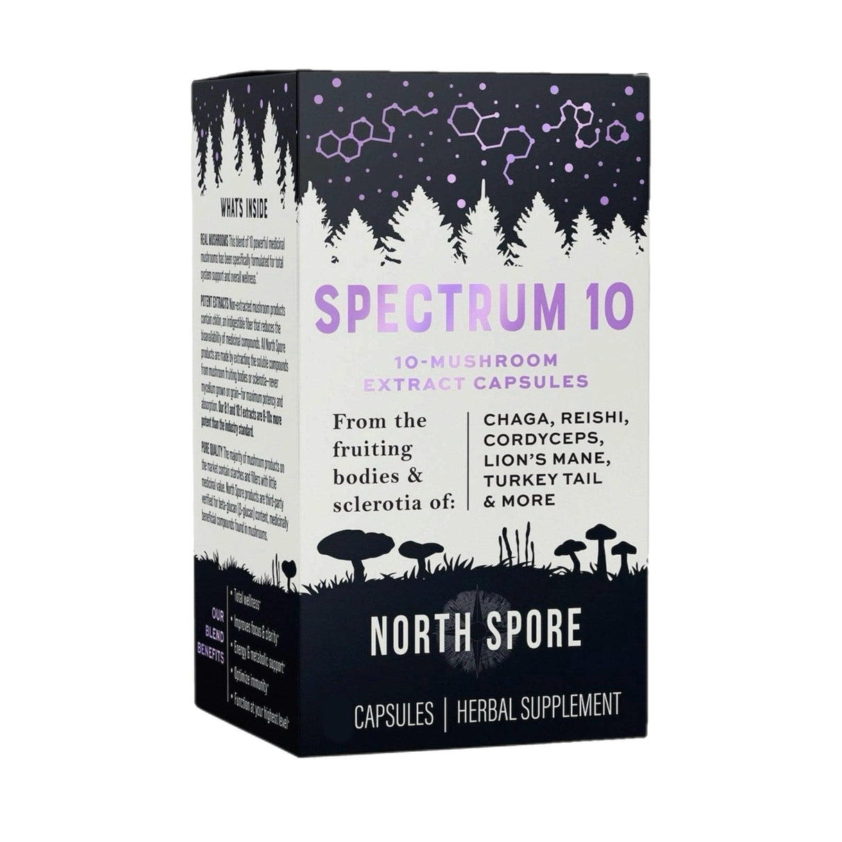 Organic ‘Spectrum 10’ Mushroom Capsules (120 ct)