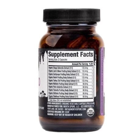 Organic ‘Spectrum 10’ Mushroom Capsules (120 ct)